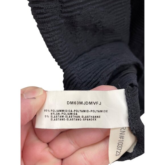 Armani Collezioni Womens Black Textured Blouse Shirt Size 2 SKU 8472 - Picture 8 of 9